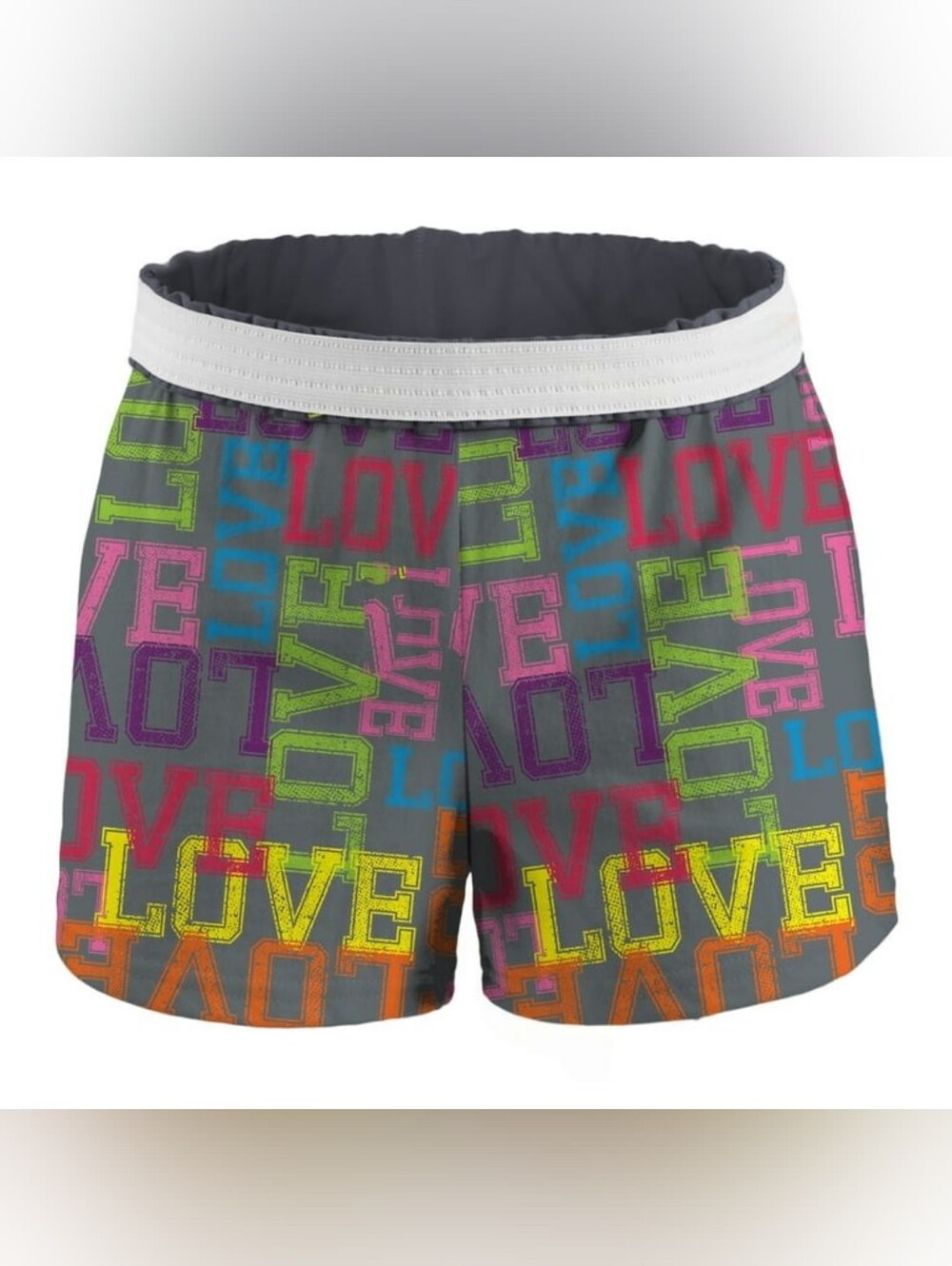 New! SOFFE Limited Edition LOVE Print Shorts